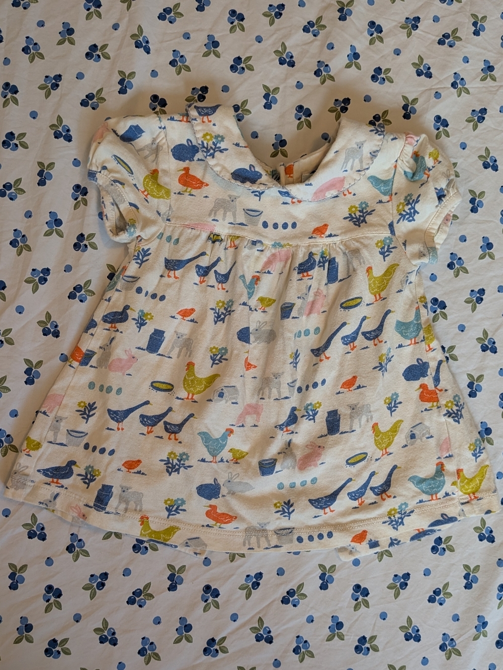 Mini Boden Farm Print Top